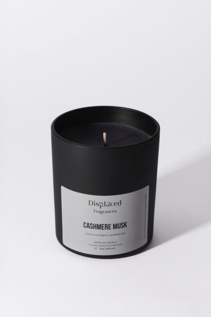 Cashmere Musk Black - Organic Scented Candle