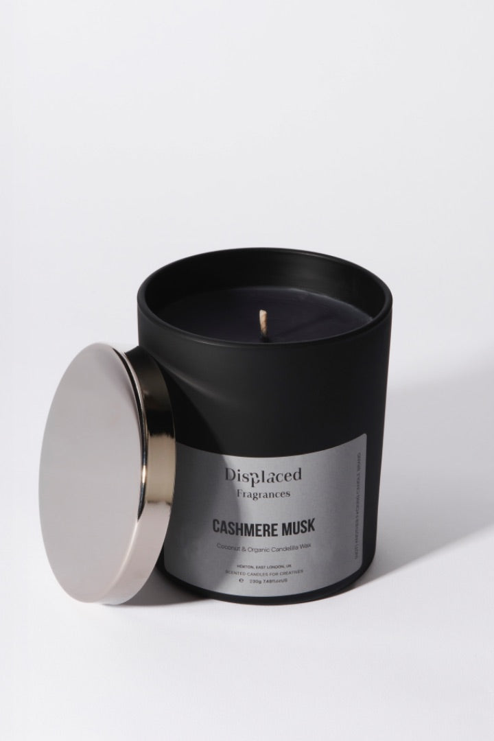 Cashmere Musk Black - Organic Scented Candle