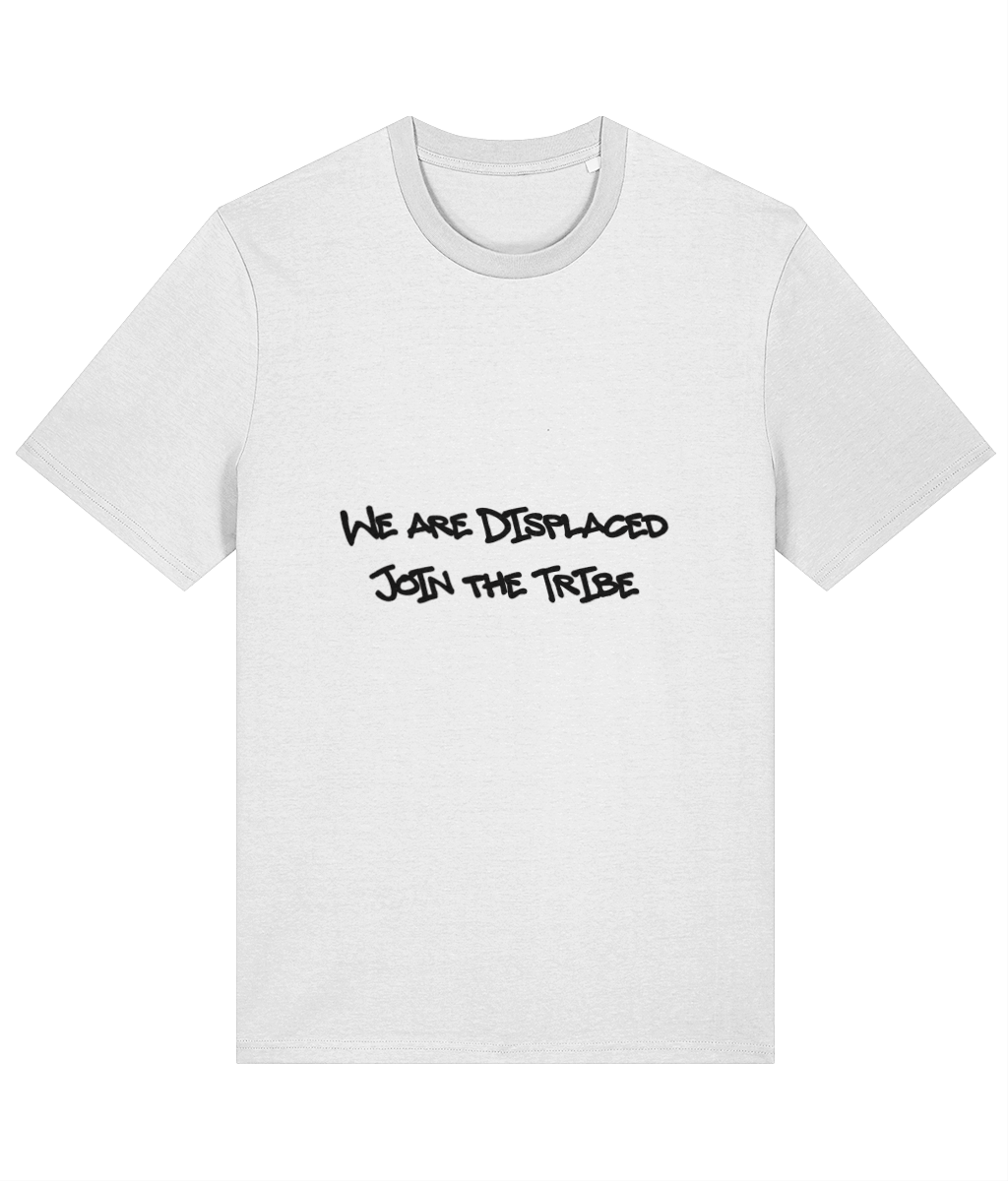 WE ARE DISPLACED ORGANIC T SHIRT